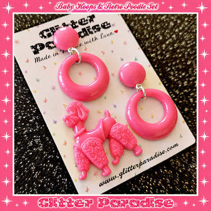 Parure : Baby Hoops and Retro Poodle