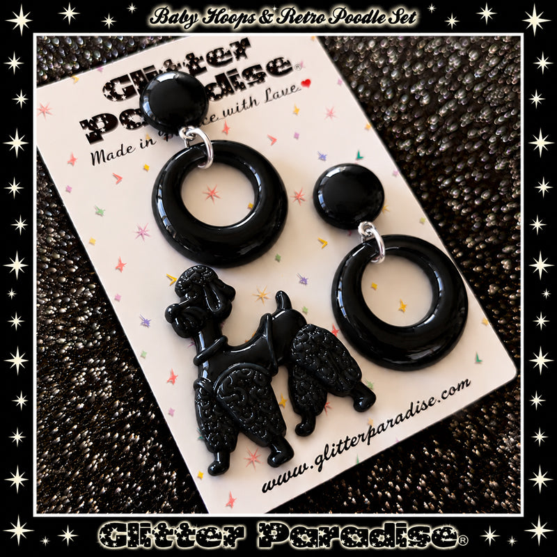 Parure : Baby Hoops and Retro Poodle