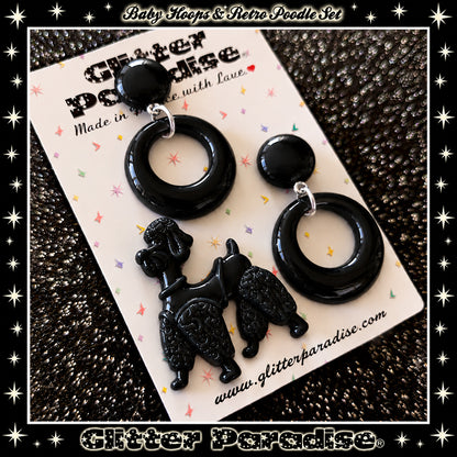Parure : Baby Hoops and Retro Poodle