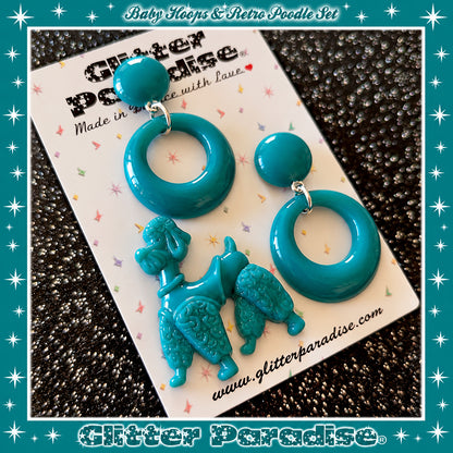 Parure : Baby Hoops and Retro Poodle
