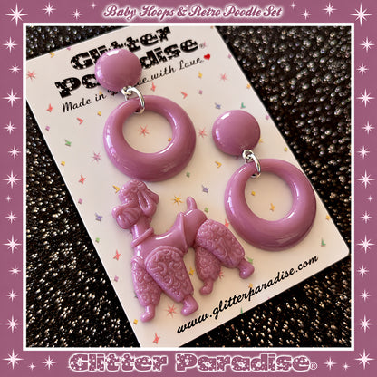 Parure : Baby Hoops and Retro Poodle