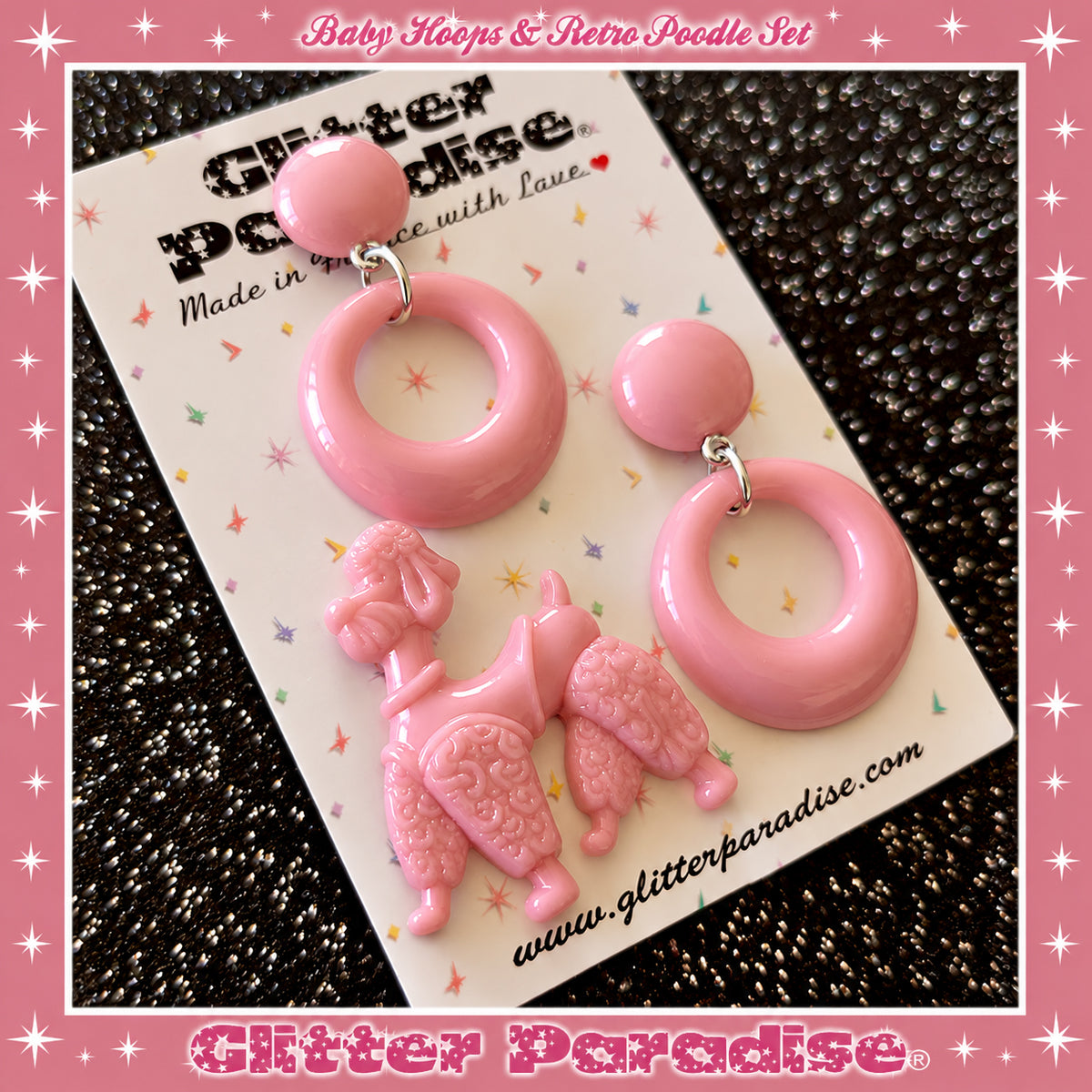Parure : Baby Hoops and Retro Poodle