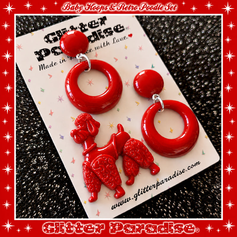 Parure : Baby Hoops and Retro Poodle