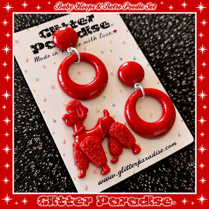 Parure : Baby Hoops and Retro Poodle