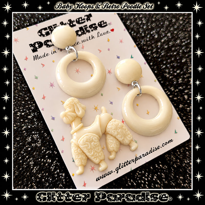 Parure : Baby Hoops and Retro Poodle