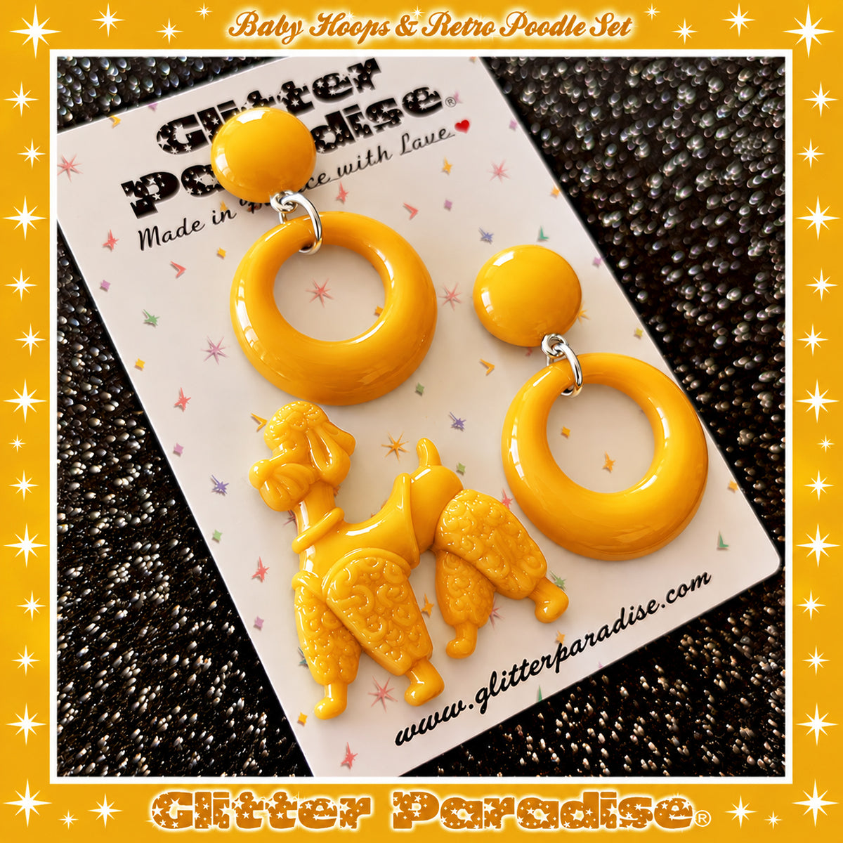 Parure : Baby Hoops and Retro Poodle