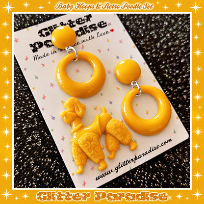Parure : Baby Hoops and Retro Poodle