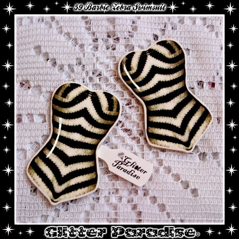 Broche: 1959 Zebra Swimsuit