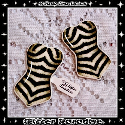 Broche: 1959 Zebra Swimsuit