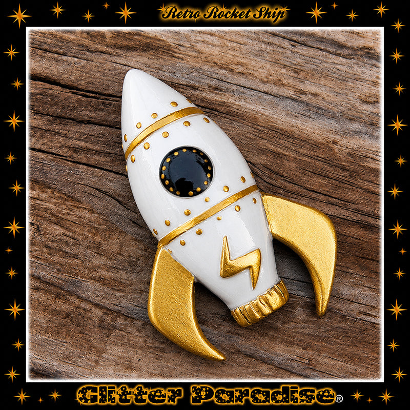 Broche : Retro Rocket Ship