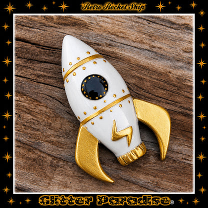 Broche : Retro Rocket Ship