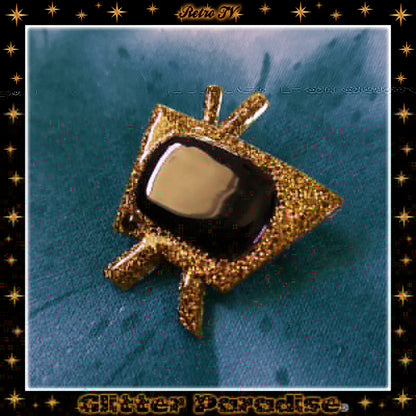 Pendientes: Confetti Lucite Retro TV