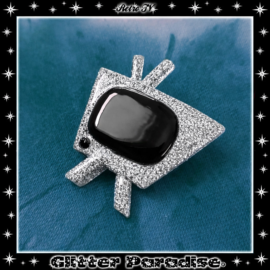 Pendientes: Confetti Lucite Retro TV