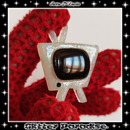 Pendientes: Confetti Lucite Retro TV