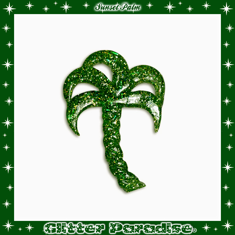 Broche: Sunset Palm