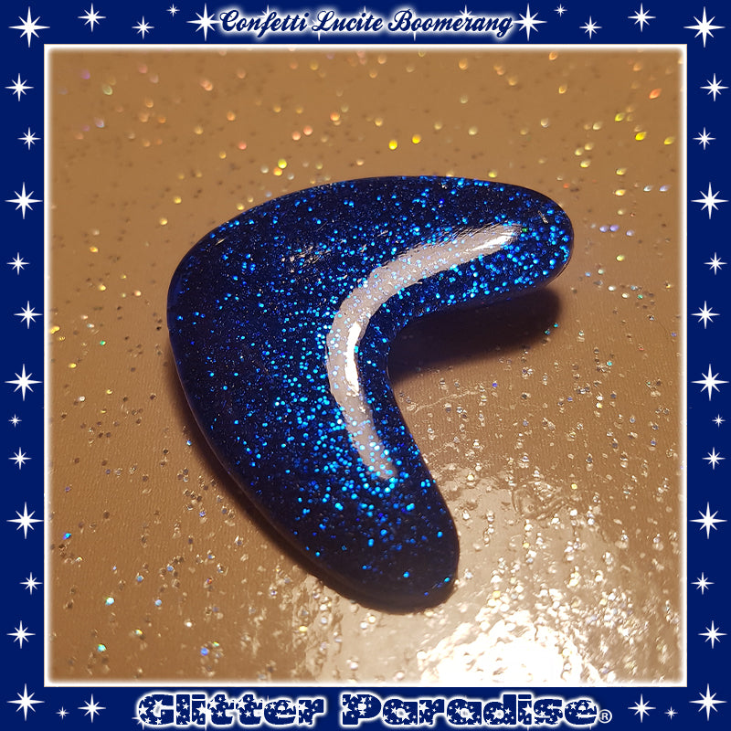 Pendientes: Confetti Lucite Boomerang Dust