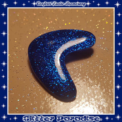 Pendientes: Confetti Lucite Boomerang Dust