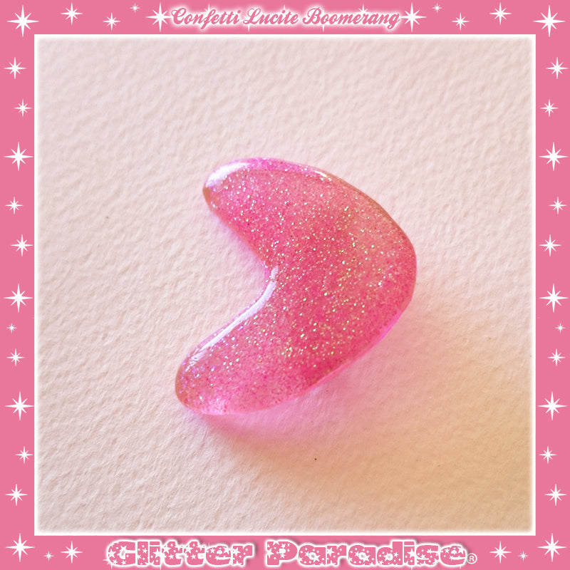 Pendientes: Confetti Lucite Boomerang Dust