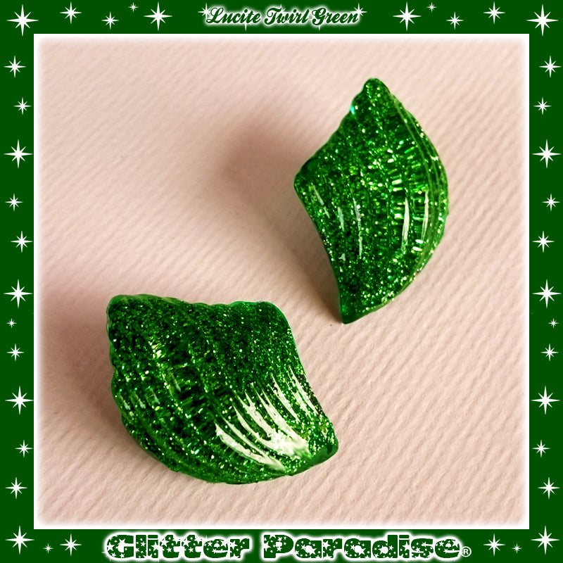 Earrings: Confetti Lucite Twirl Dust