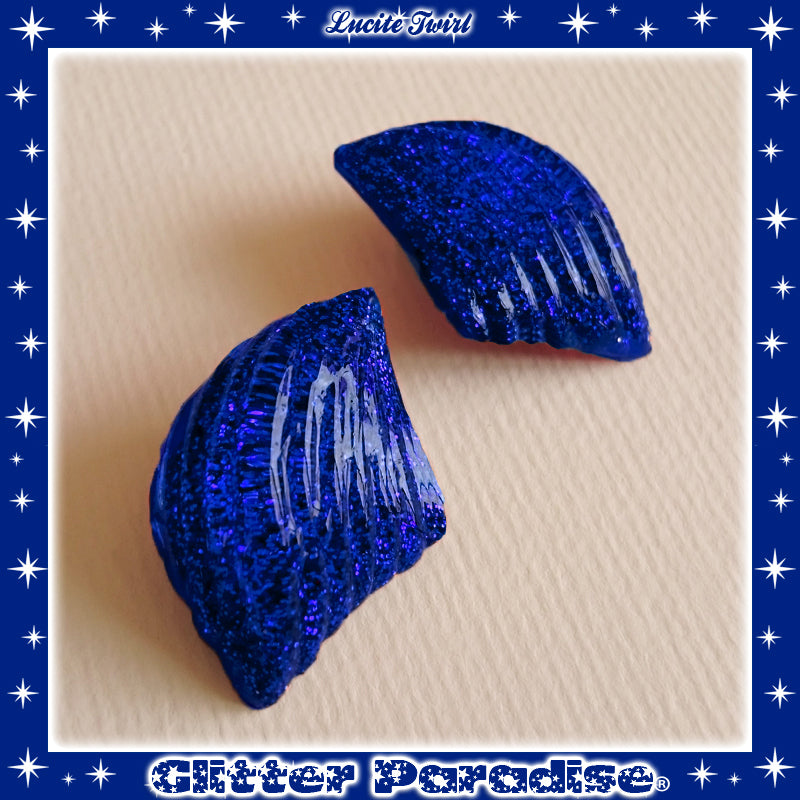 Earrings: Confetti Lucite Twirl Dust