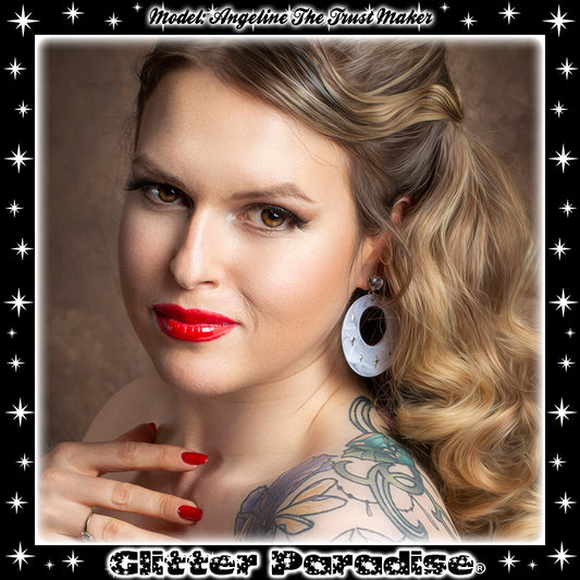 Earrings: Atomic Smoked Hoops