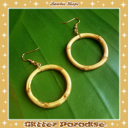 Earrings: Bamboo Hoops