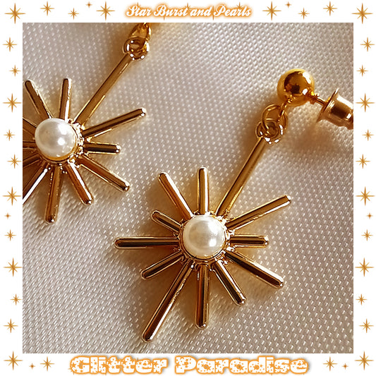 Pendientes: Star Burst and Pearl