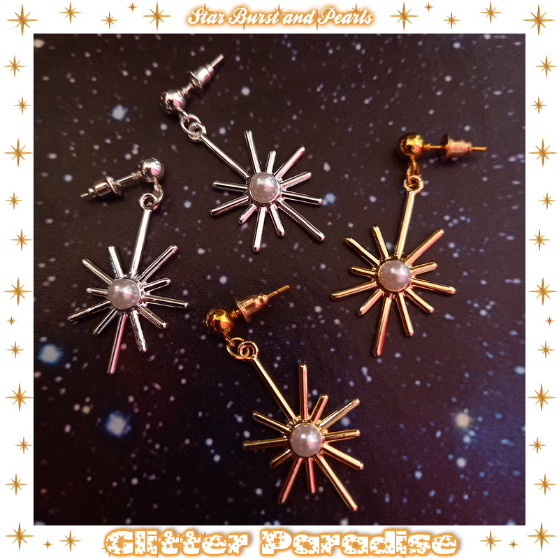 Pendientes: Star Burst and Pearl