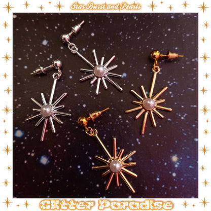 Pendientes: Star Burst and Pearl