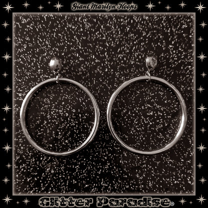 Pendientes: Giant Marilyn Hoops Gold