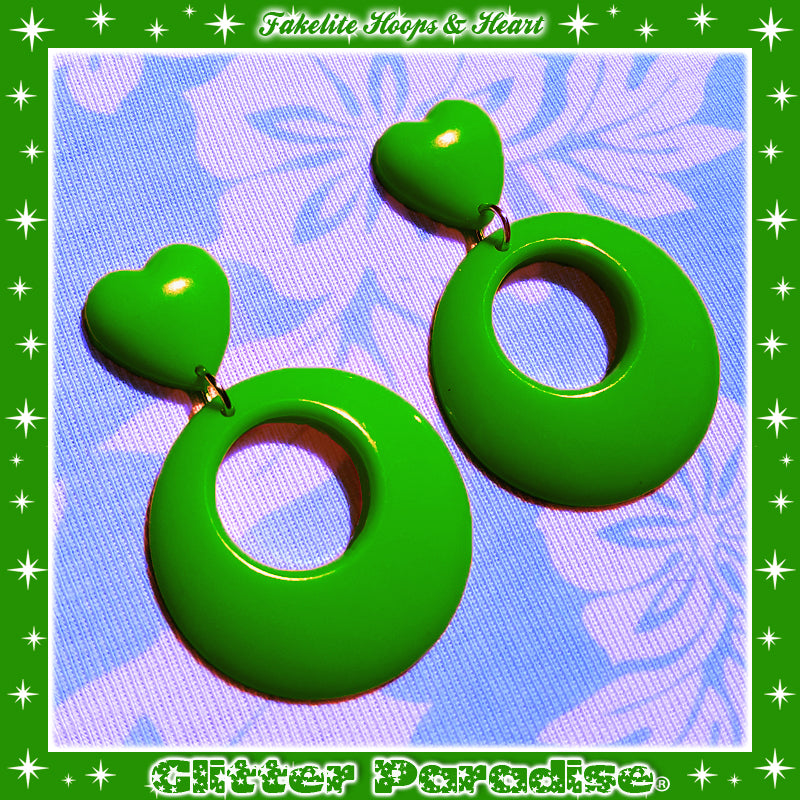 Pendientes: Fakelite Hoops & Heart