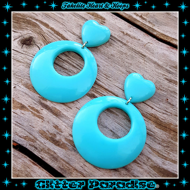 Pendientes: Fakelite Hoops & Heart