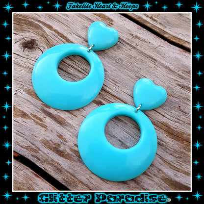 Pendientes: Fakelite Hoops & Heart