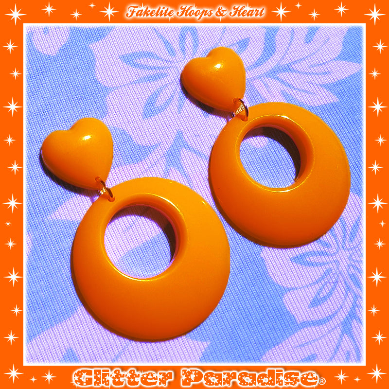 Pendientes: Fakelite Hoops & Heart