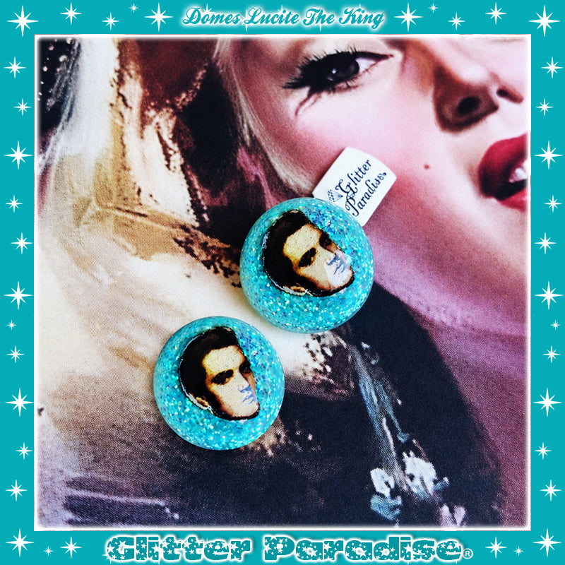 Boucles d'oreilles: Lucite Dômes The King