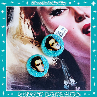 Boucles d'oreilles: Lucite Dômes The King