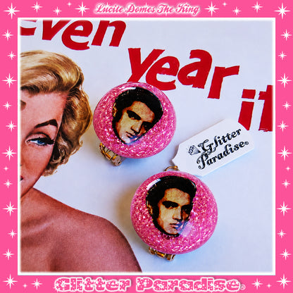 Boucles d'oreilles: Lucite Dômes The King