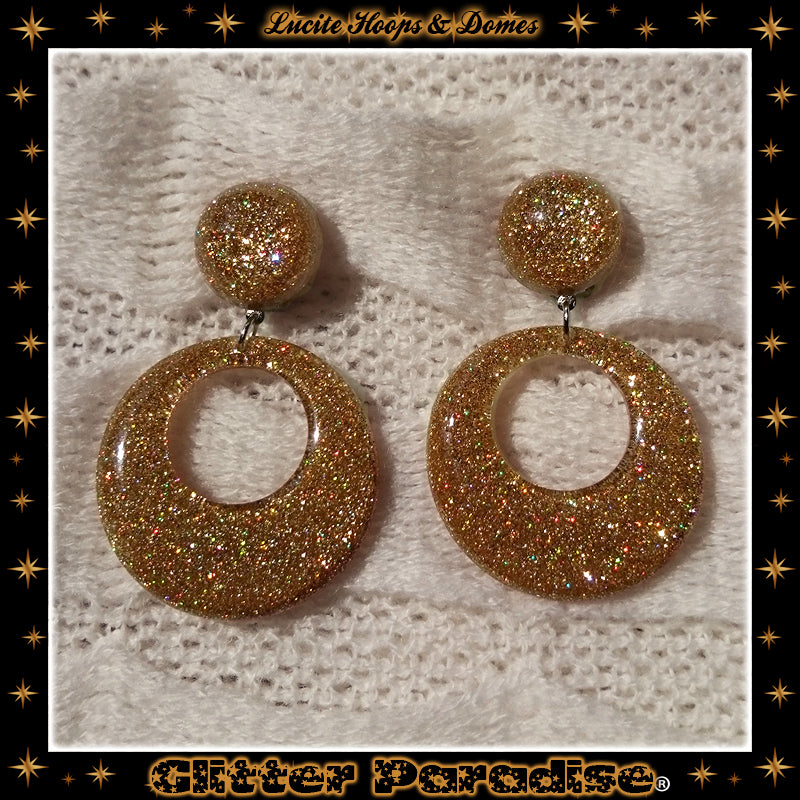 Pendientes: Lucite Hoops & Dômes