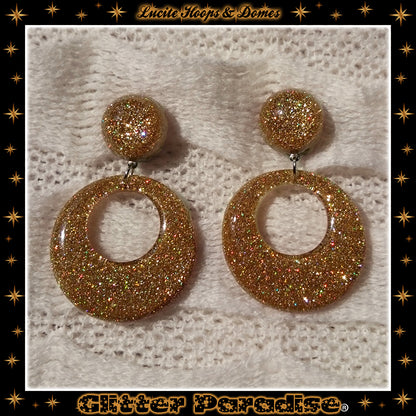 Pendientes: Lucite Hoops & Dômes