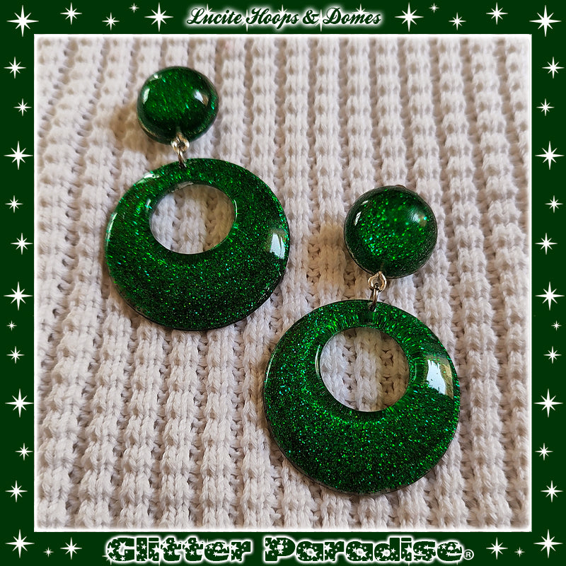 Pendientes: Lucite Hoops & Dômes