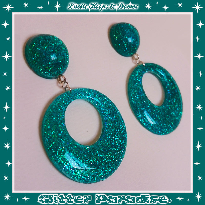 Pendientes: Lucite Hoops & Dômes