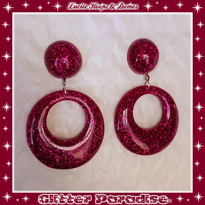Pendientes: Lucite Hoops & Dômes
