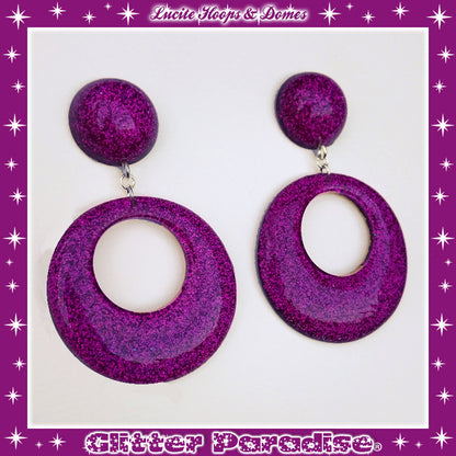 Pendientes: Lucite Hoops & Dômes