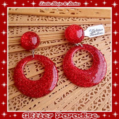 Pendientes: Lucite Hoops & Dômes