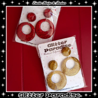 Pendientes: Lucite Hoops & Dômes