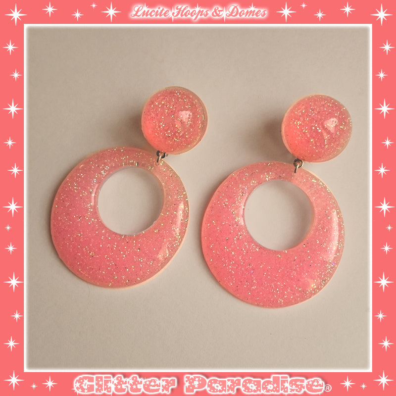 Pendientes: Lucite Hoops & Dômes