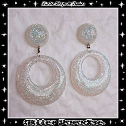 Pendientes: Lucite Hoops & Dômes