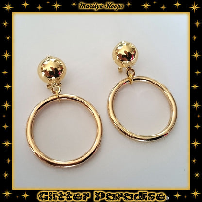 Earrings: Marilyn Hoops Gold