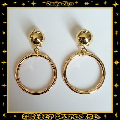 Earrings: Marilyn Hoops Gold