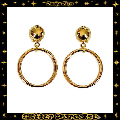 Earrings: Marilyn Hoops Gold